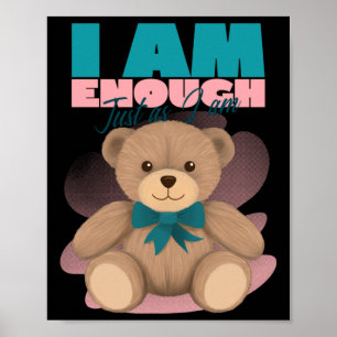 Ich bin so gut, wie ich positive Vibes Affirmatie Poster