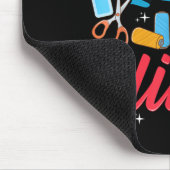 Ich bin so handwerklich begabt, ich schwitze Glitt Mousepad (Ecke)