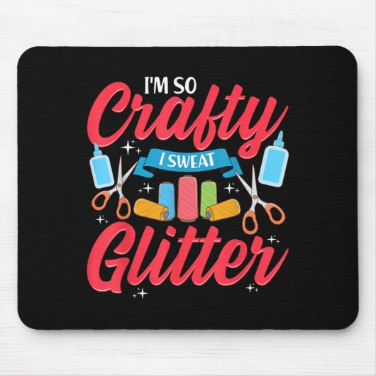 Ich bin so handwerklich begabt, ich schwitze Glitt Mousepad (Vorne)