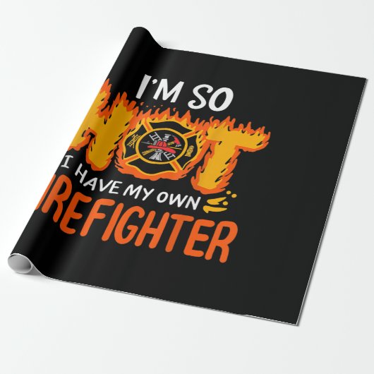 Ich bin so heiß, dass ich meinen eigenen Feuerwehr Geschenkpapier (Ungerollt)