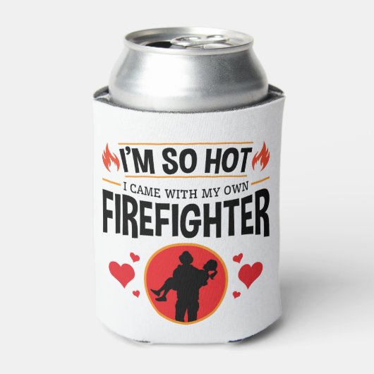 Ich bin so heiß, dass ich mit meinem eigenen Feuer Dosenkühler (Kanne Vorderseite)