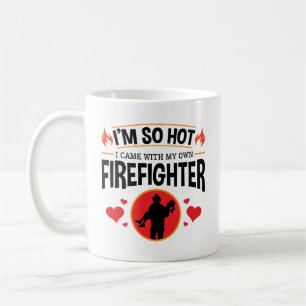 Ich bin so heiß, dass ich mit meinem eigenen Feuer Kaffeetasse