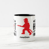 Ich bin so heiß, ich habe meinen eigenen Feuerwehr Zweifarbige Tasse (Mittel)