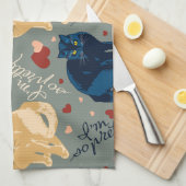 Ich bin so hübsche Katze! Handtuch (Viertel Falte)