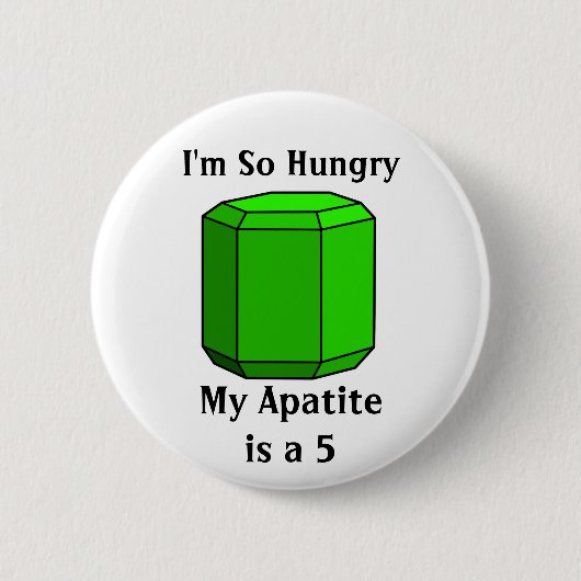 Ich bin so hungrig, mein Apatite ist ein 5 Button (Vorderseite)