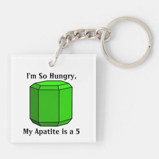 Ich bin so hungrig, mein Apatite ist ein 5 Schlüsselanhänger (Rückseite)