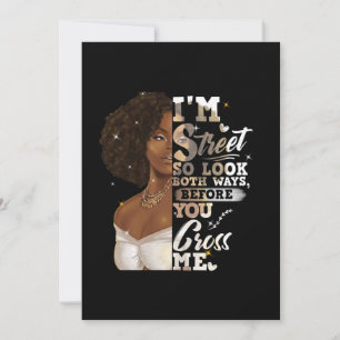 Ich bin so in der Straße, schauen Sie beide Wege,  Einladung