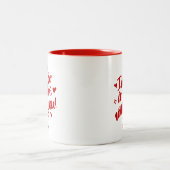 Ich bin so in Liebe mit dir Zweifarbige Tasse (Mittel)