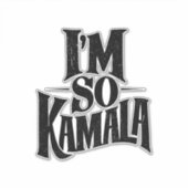 Ich bin so Kamala Brat Green Meme Aufkleber (Vorderseite)