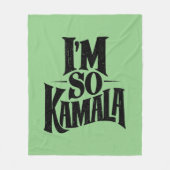 Ich bin so Kamala Brat Green Meme Fleecedecke (Vorderseite)