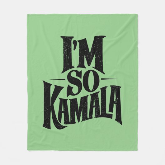 Ich bin so Kamala Brat Green Meme Fleecedecke (Vorderseite)