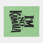 Ich bin so Kamala Brat Green Meme Fleecedecke (Vorderseite (Horizontal))