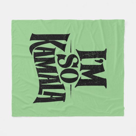 Ich bin so Kamala Brat Green Meme Fleecedecke (Vorderseite (Horizontal))