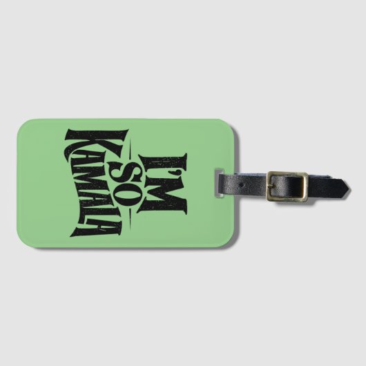 Ich bin so Kamala Brat Green Meme Gepäckanhänger (Vorderseite (Horizontal))