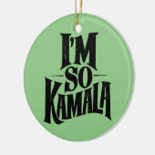 Ich bin so Kamala Brat Green Meme Keramik Ornament (Links)