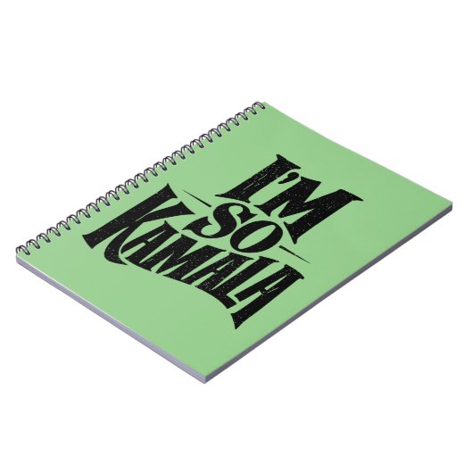 Ich bin so Kamala Brat Green Meme Notizblock (Linke Seite)