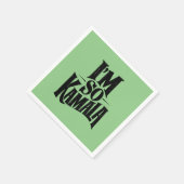 Ich bin so Kamala Brat Green Meme Serviette (Ecke)