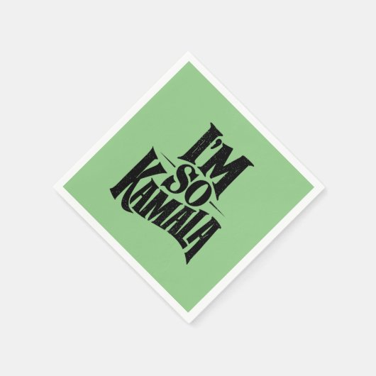 Ich bin so Kamala Brat Green Meme Serviette (Ecke)