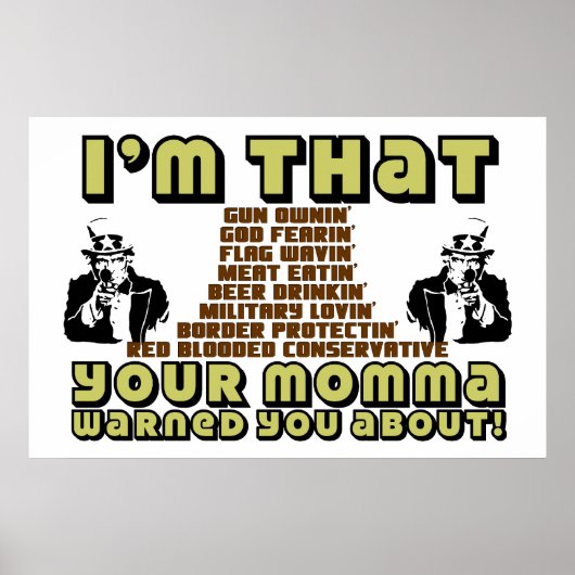 Ich bin so konservativ poster (Vorne)