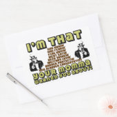 Ich bin so konservativ rechteckiger aufkleber (Umschlag)