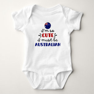 Ich bin so niedlich, dass ich Australier sein muss Baby Strampler