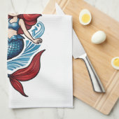 Ich bin so Niedlich Mermaid Thunder_Cove Geschirrtuch (Viertel Falte)