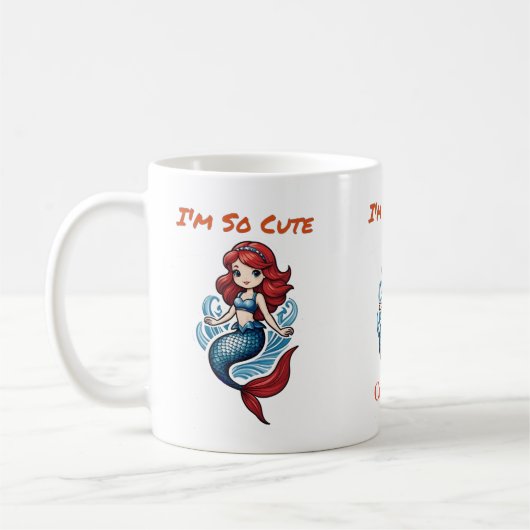 Ich bin so Niedlich Mermaid Thunder_Cove Kaffeetasse (Links)