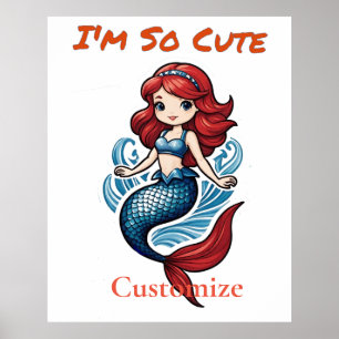 Ich bin so Niedlich Mermaid Thunder_Cove Poster