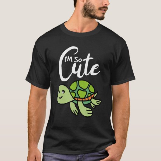 Ich bin so Niedlich Turtle Kids Turtle T-Shirt (Vorderseite)