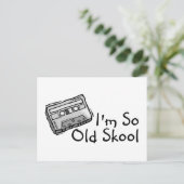 Ich bin so Old Skool Postkarte (Stehend Vorderseite)