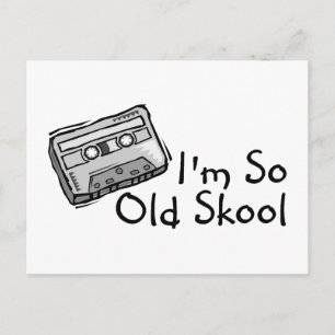 Ich bin so Old Skool Postkarte