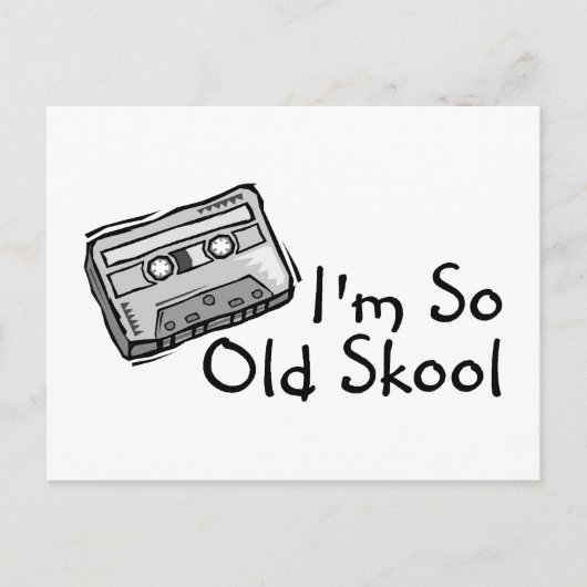 Ich bin so Old Skool Postkarte (Vorderseite)