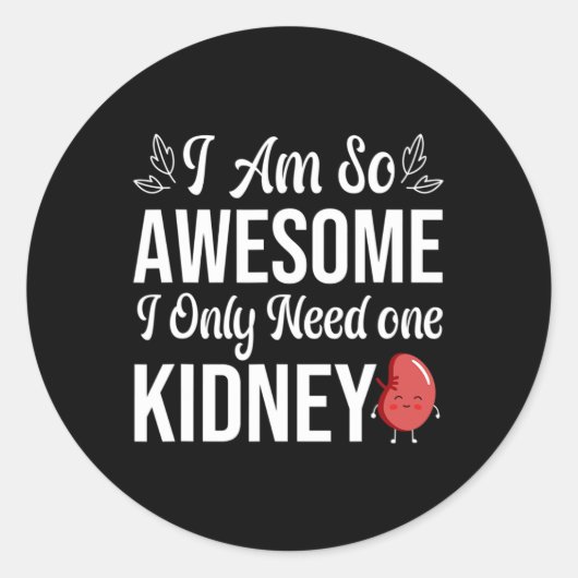 Ich bin so Phantastisch Runder Aufkleber (Vorderseite)