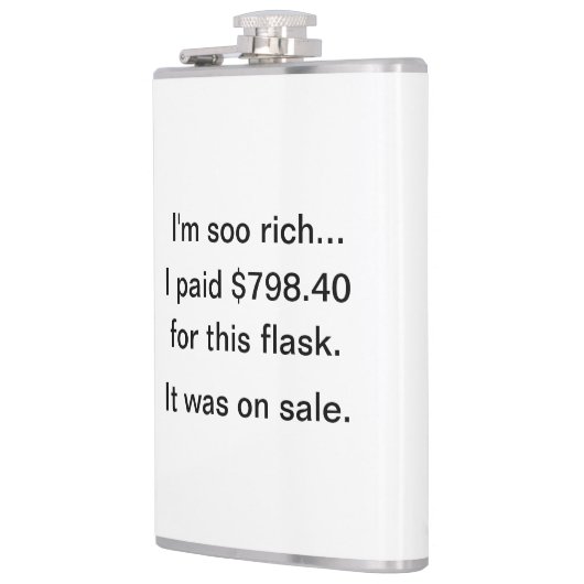 Ich bin so reich! flachmann (Links)