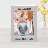 ICH BIN SO **SAD** UND SO **SORRY** CARD KARTE (Gelbe Blume)