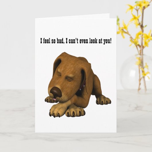 Ich bin so schlecht... karte (Gelbe Blume)