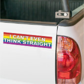 Ich bin so schwul, dass ich nicht mal gerade LGBT  Autoaufkleber (Auf Lkw)