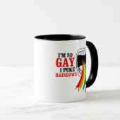 Ich bin so schwul, ich puke Rainbows Tasse (VorderseiteRechts)