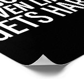 Ich bin so, selbst wenns Leben hart wird, lustiger Poster (Ecke)