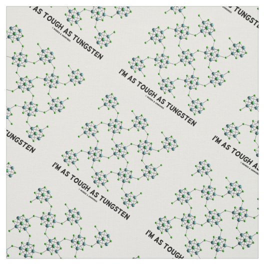 Ich bin so stark wie Wolframchemie-MetallSpaß Stoff (Muster)