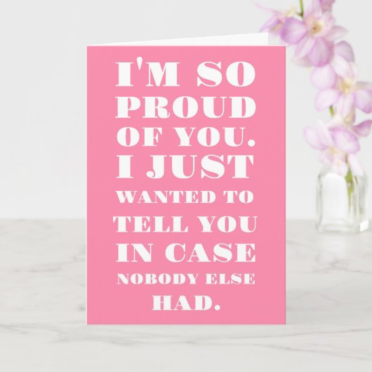 Ich bin so stolz auf dich karte (Orchidee)