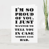 Ich bin so stolz auf dich karte (Vorderseite)