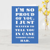 Ich bin so stolz auf dich karte (Gelbe Blume)