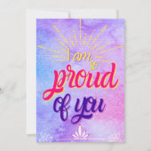 Ich bin so stolz auf Sie - Abschluss zitiert 2022  Dankeskarte (Vorderseite)