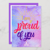 Ich bin so stolz auf Sie - Abschluss zitiert 2022  Dankeskarte (Vorne/Hinten)