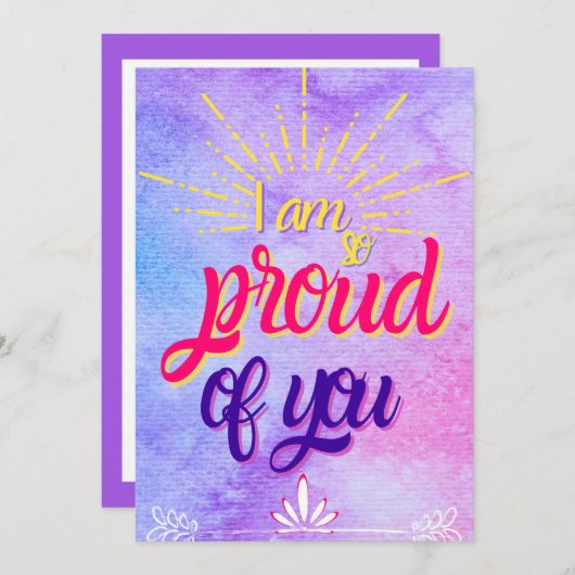 Ich bin so stolz auf Sie - Abschluss zitiert 2022  Dankeskarte (Vorne/Hinten)