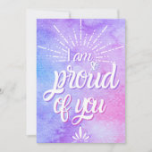 Ich bin so stolz auf Sie - Ermutigung Dankeskarte (Vorderseite)