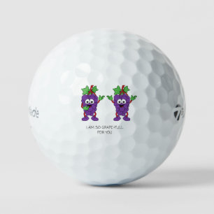 'Ich bin so Trauben-voll für dich' Süß Charmant Sp Golfball