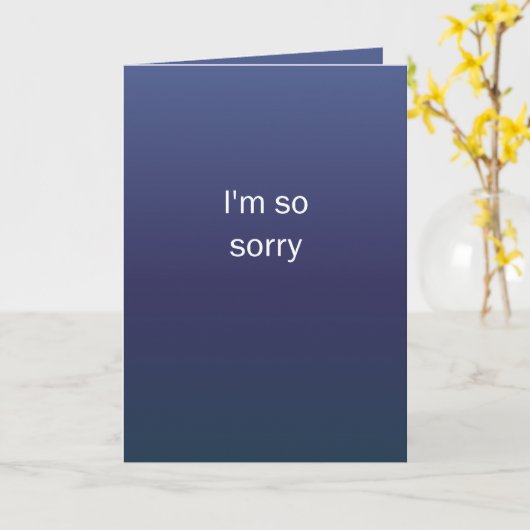 Ich bin so traurig karte (Gelbe Blume)