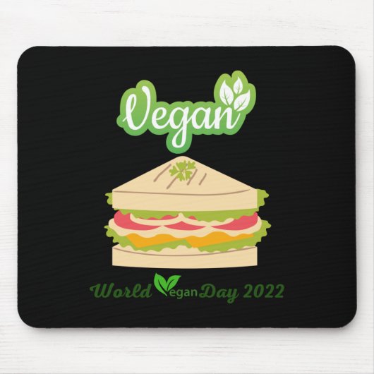 Ich bin so Veganer Tag 2022 Sticker1 Mousepad (Vorne)